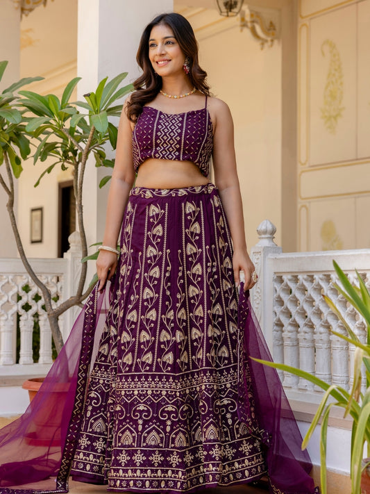 Grace Every Occasion in Elegance Designer Georgette Lehenga Set