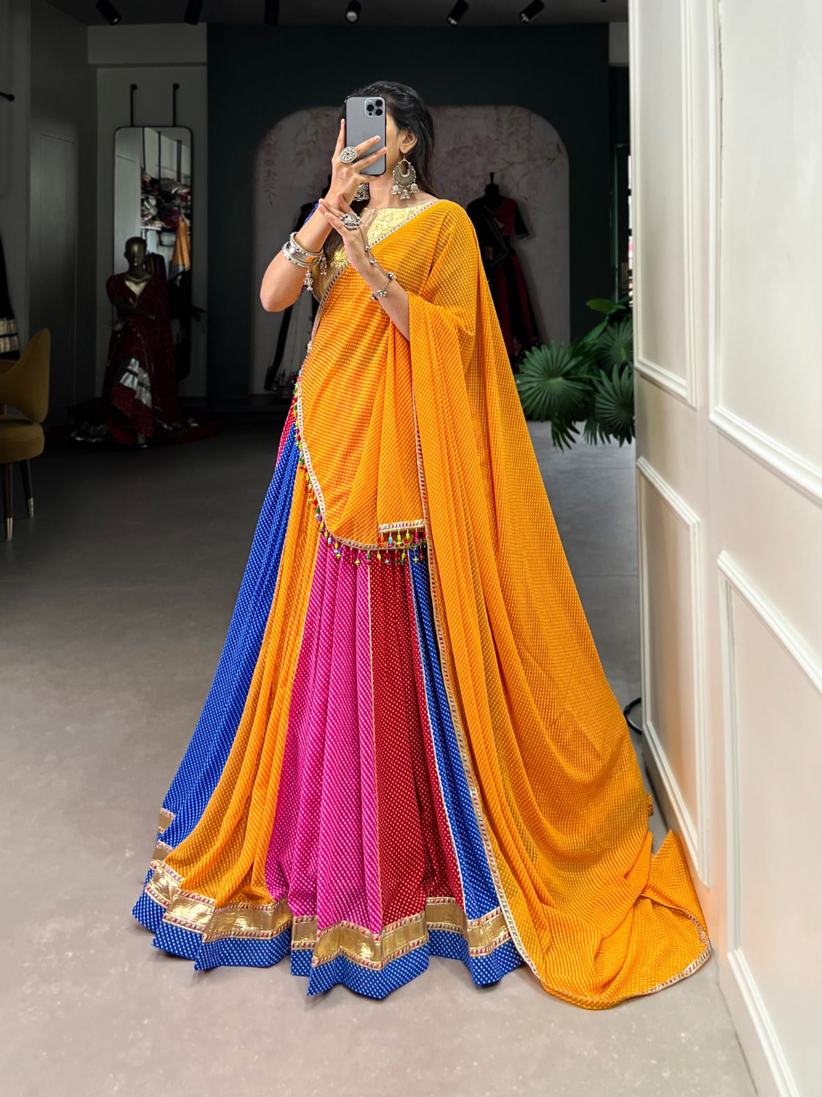 Effortless Charming Colorful Celebration Lehanga