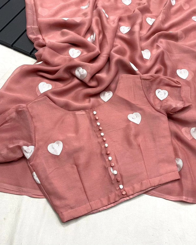 LOVING HEARTS WITH GAMTHI WORK SAREE