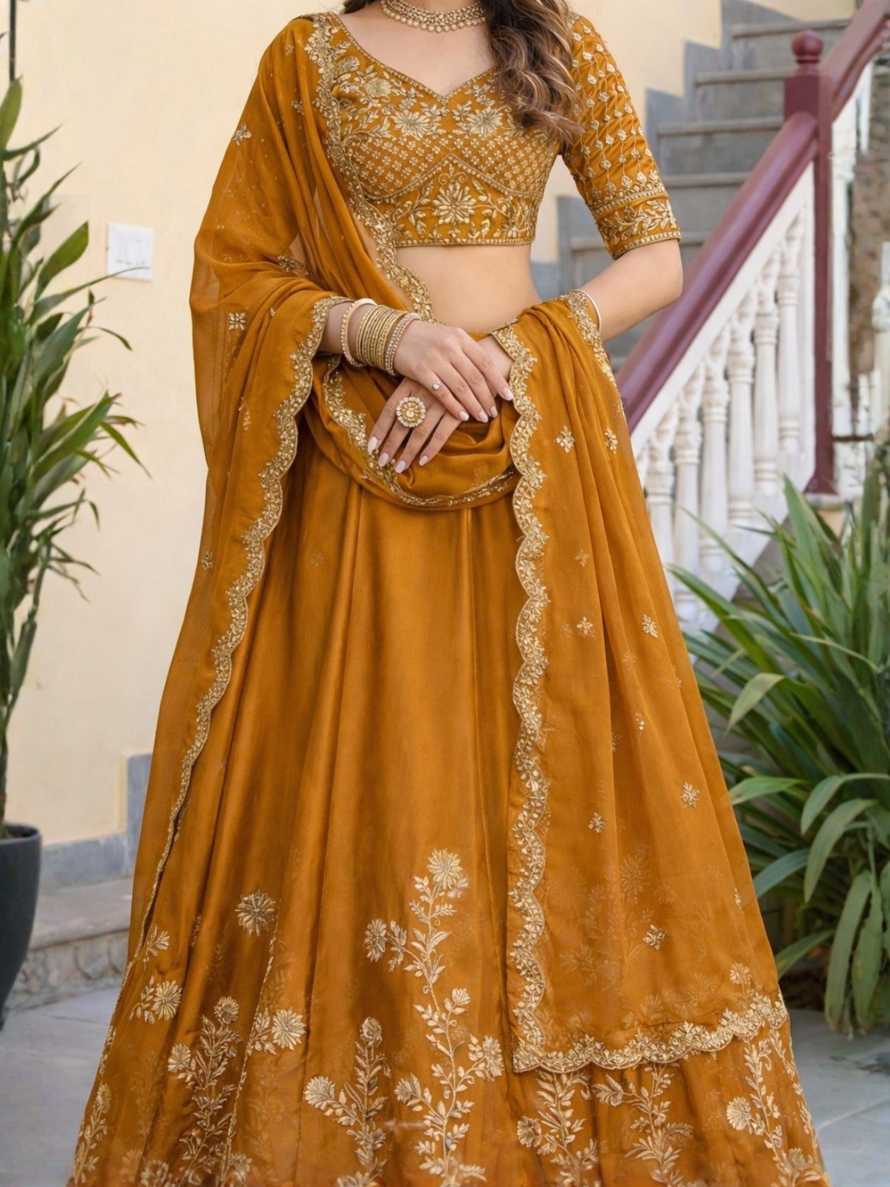 Graceful Yet Attention Catcher Rich Work Lehenga