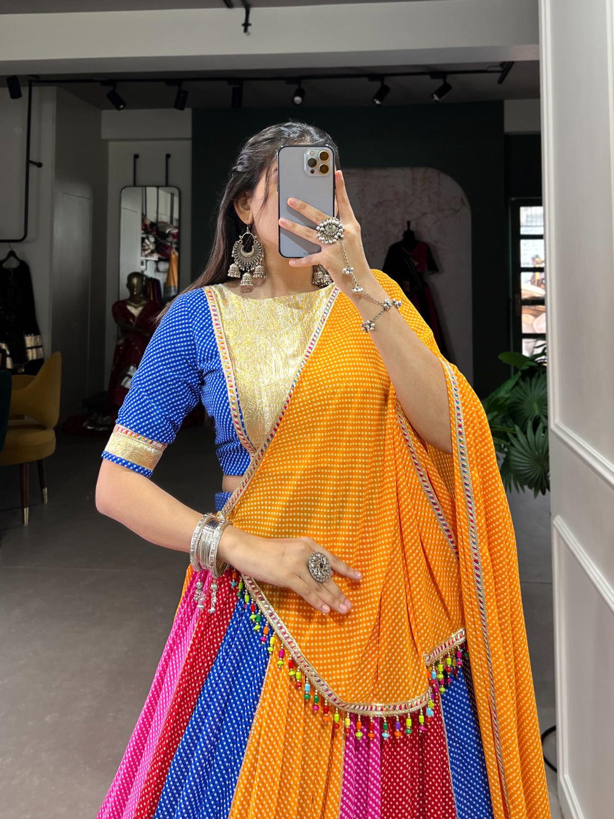 Effortless Charming Colorful Celebration Lehanga