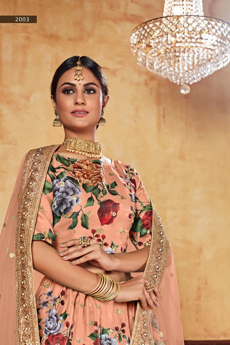 WEDDING SEASON SPECIAL FLOWER PRINTED LEHENGA