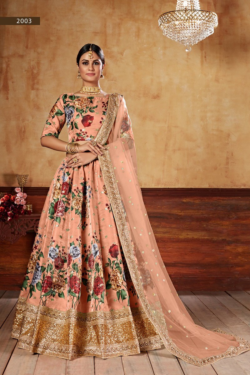 WEDDING SEASON SPECIAL FLOWER PRINTED LEHENGA