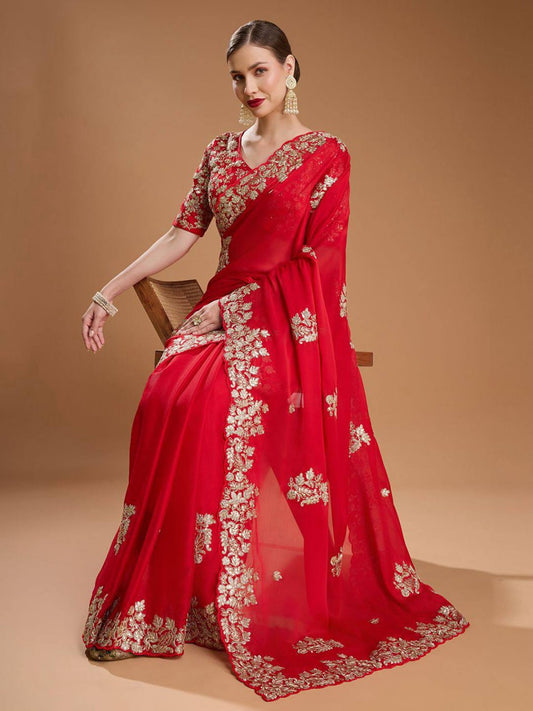 Premium Rangoli Silk Festival Saree