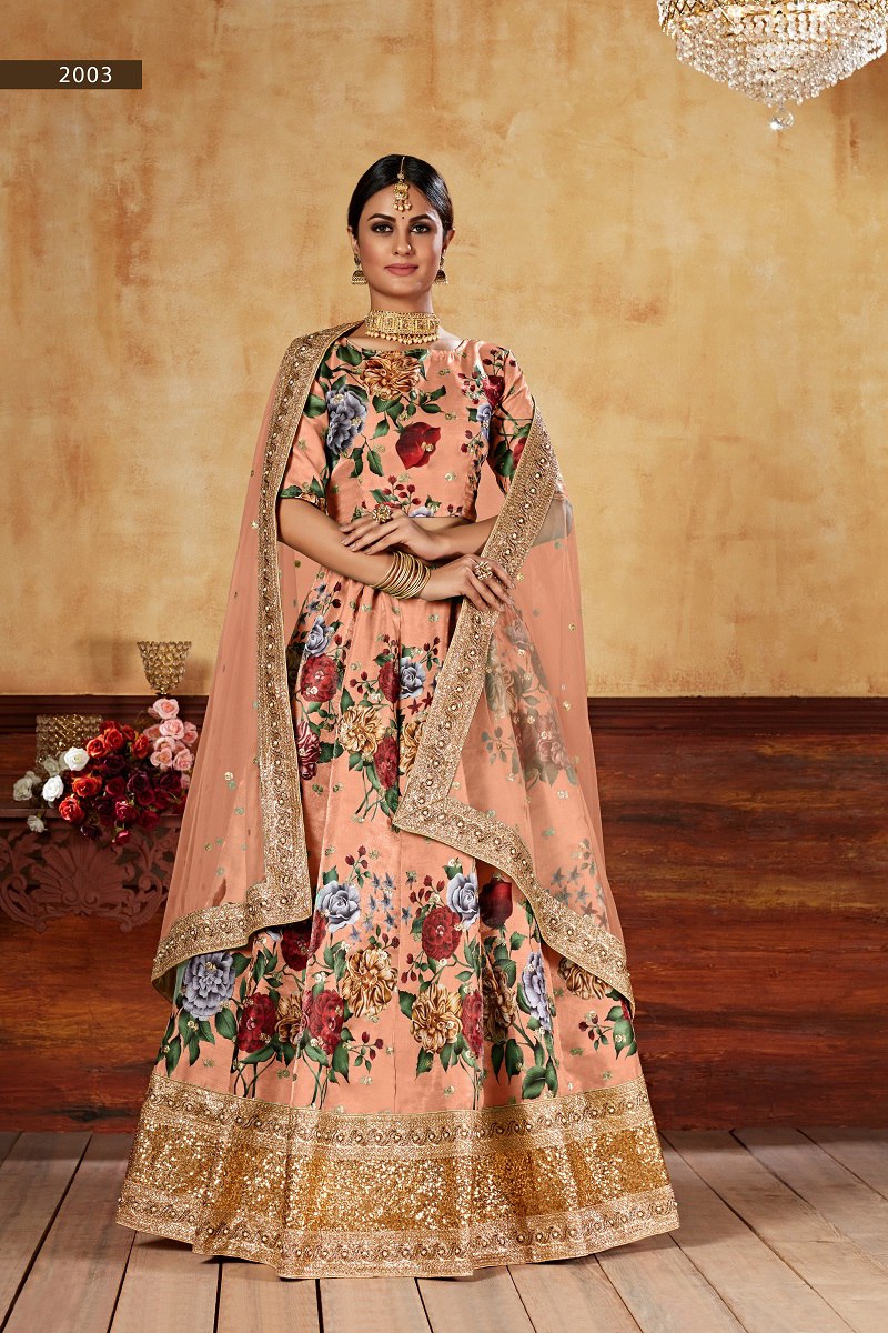 WEDDING SEASON SPECIAL FLOWER PRINTED LEHENGA