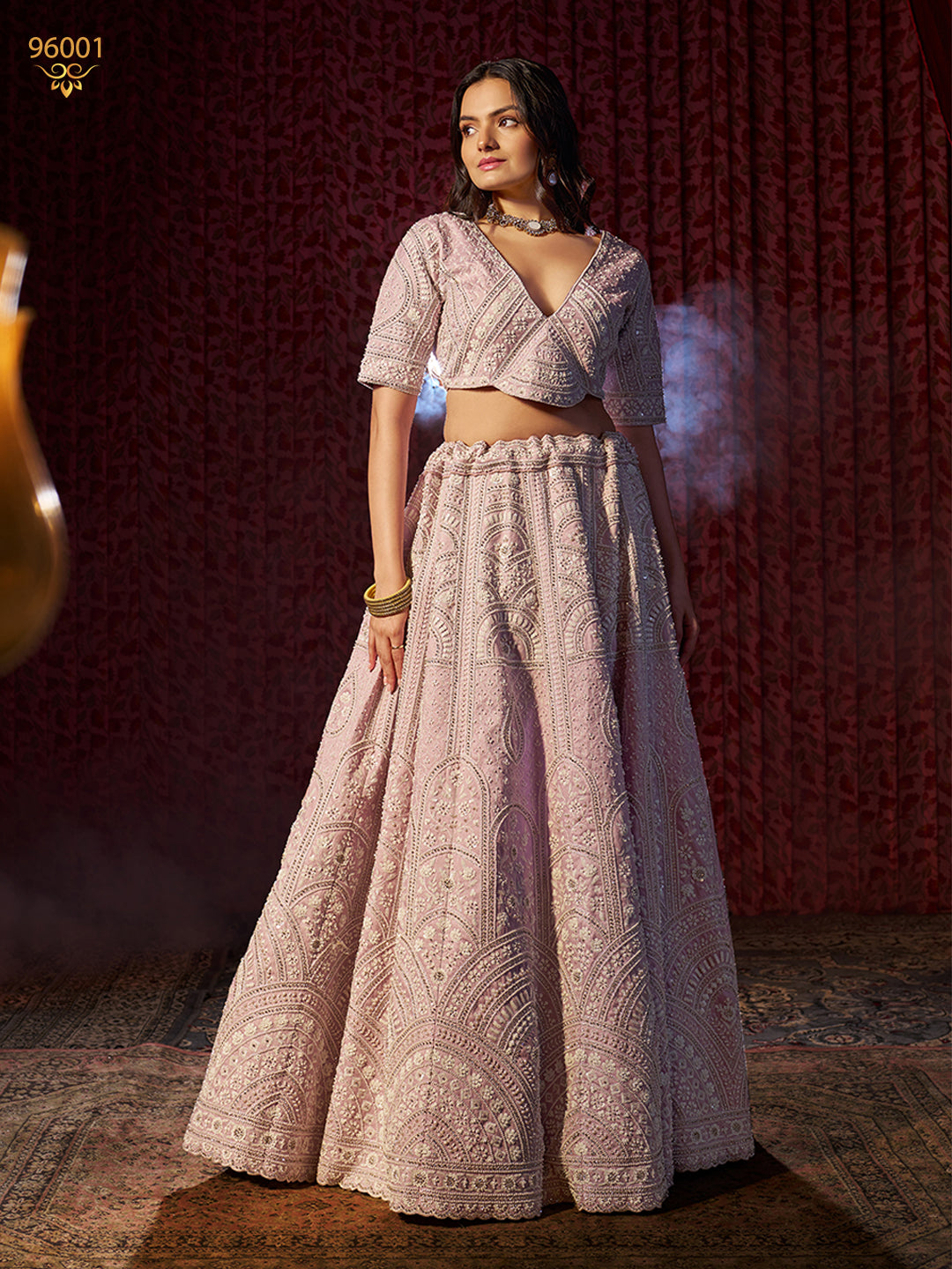 Lilac Superior Silk Premium Lehanga