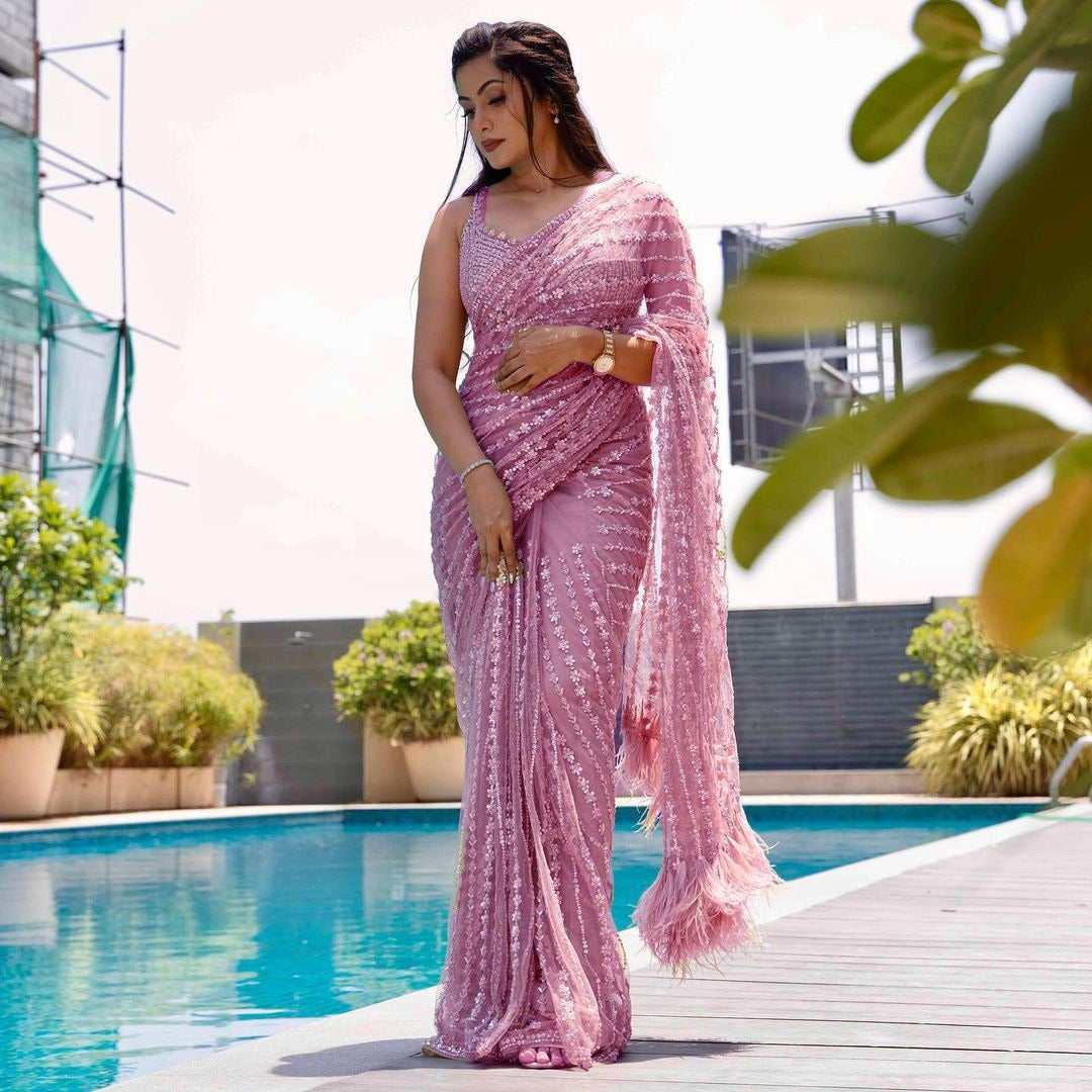 Bestseller BlockBuster Sequin Bling Saree