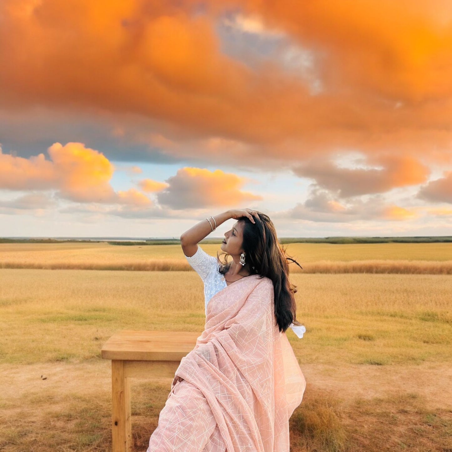 Monsoon Vibes Chiffon Sarees