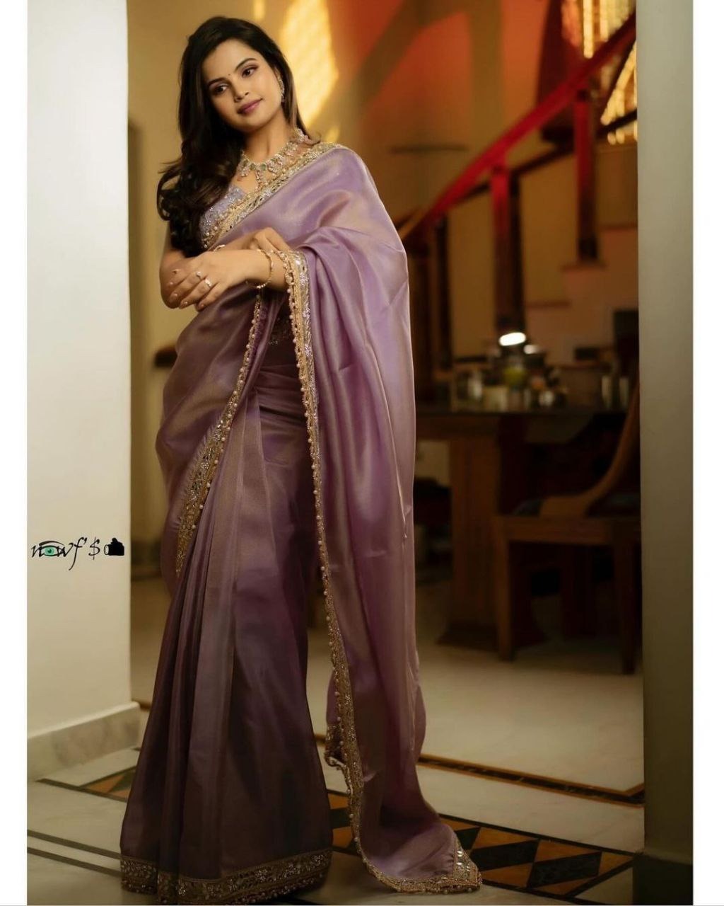 Silver Tissue Silk Pastal Series Sarees