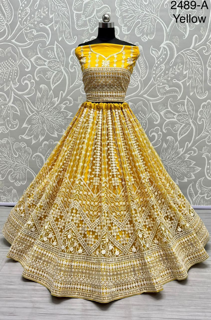 Thread & Sequins Work Designer Party Wear Lehenga