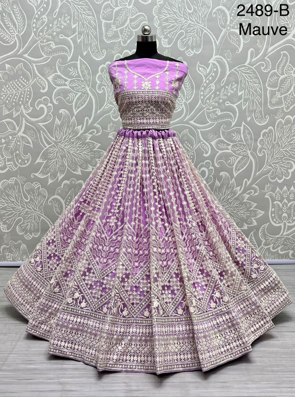 Thread & Sequins Work Designer Party Wear Lehenga