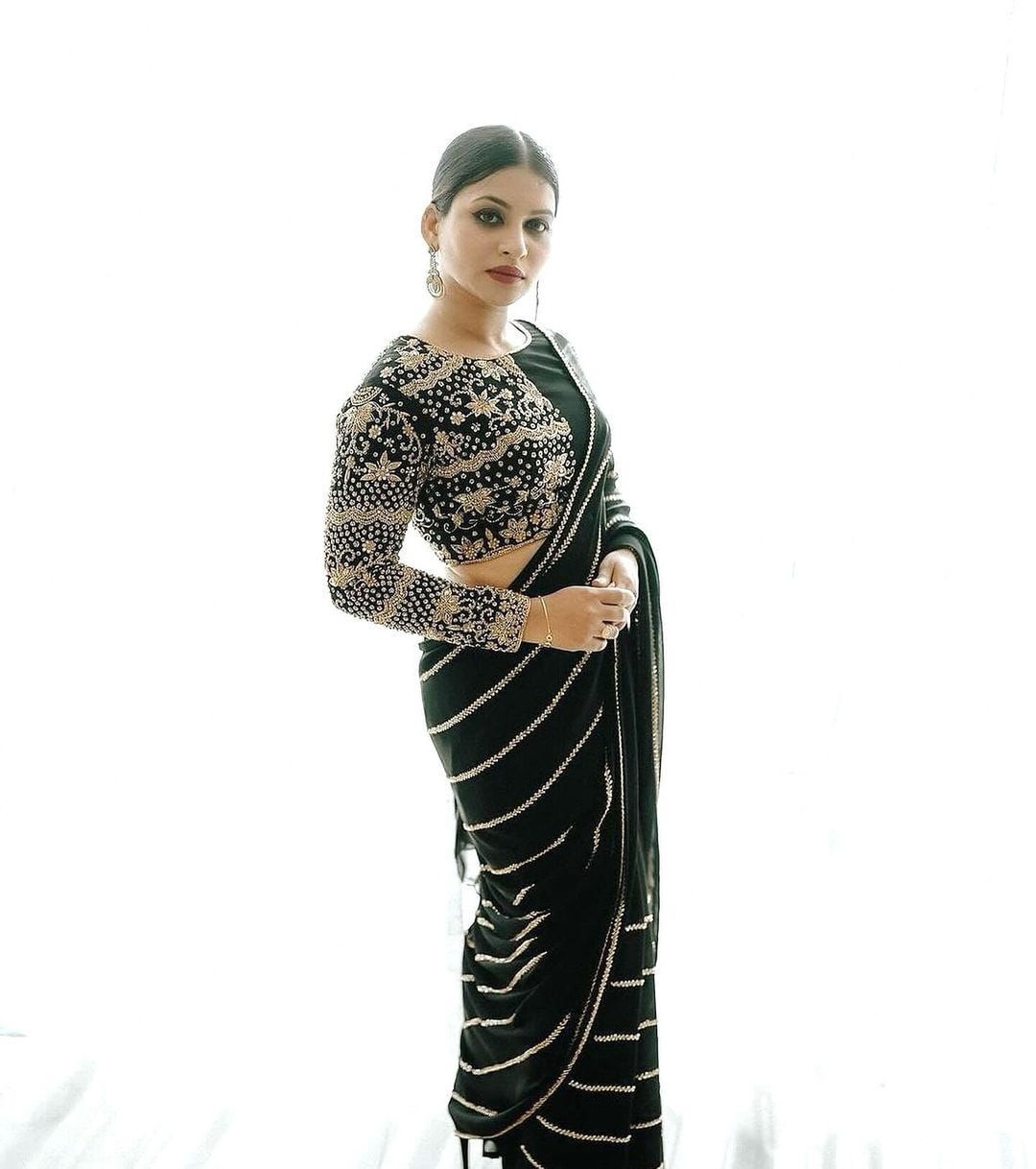 Black Bling Party Saree