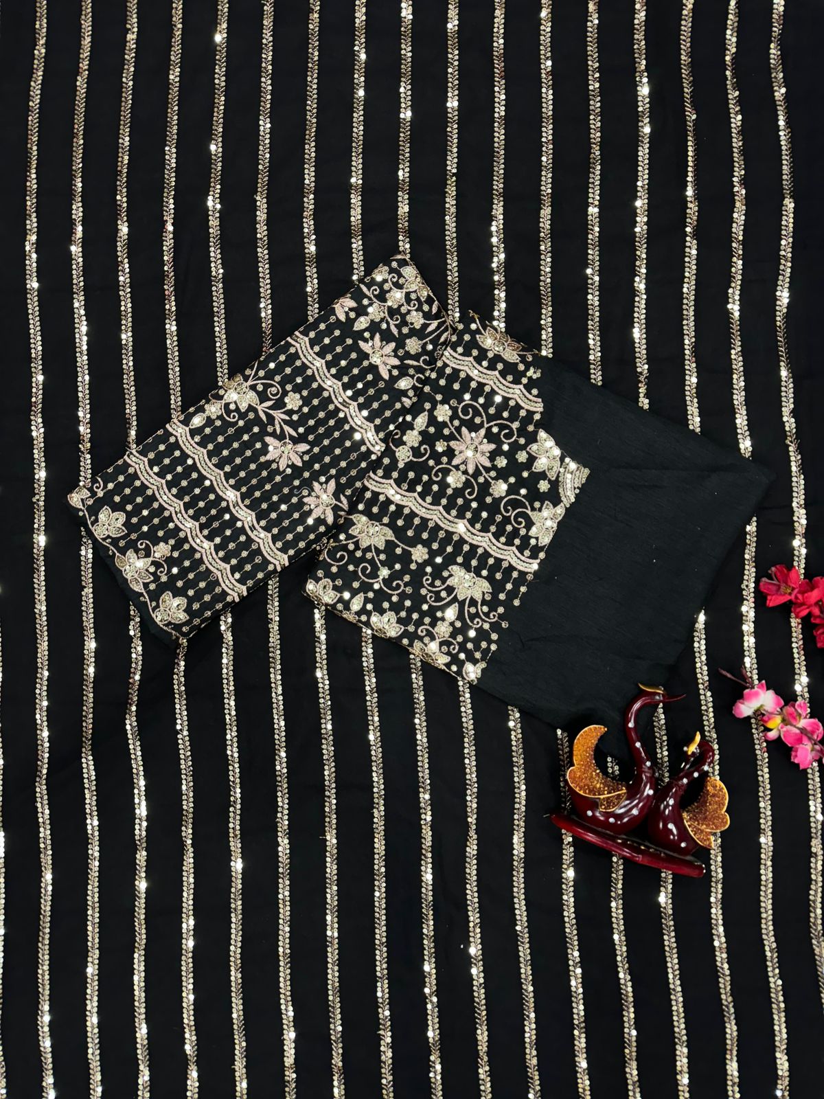 Black Bling Party Saree