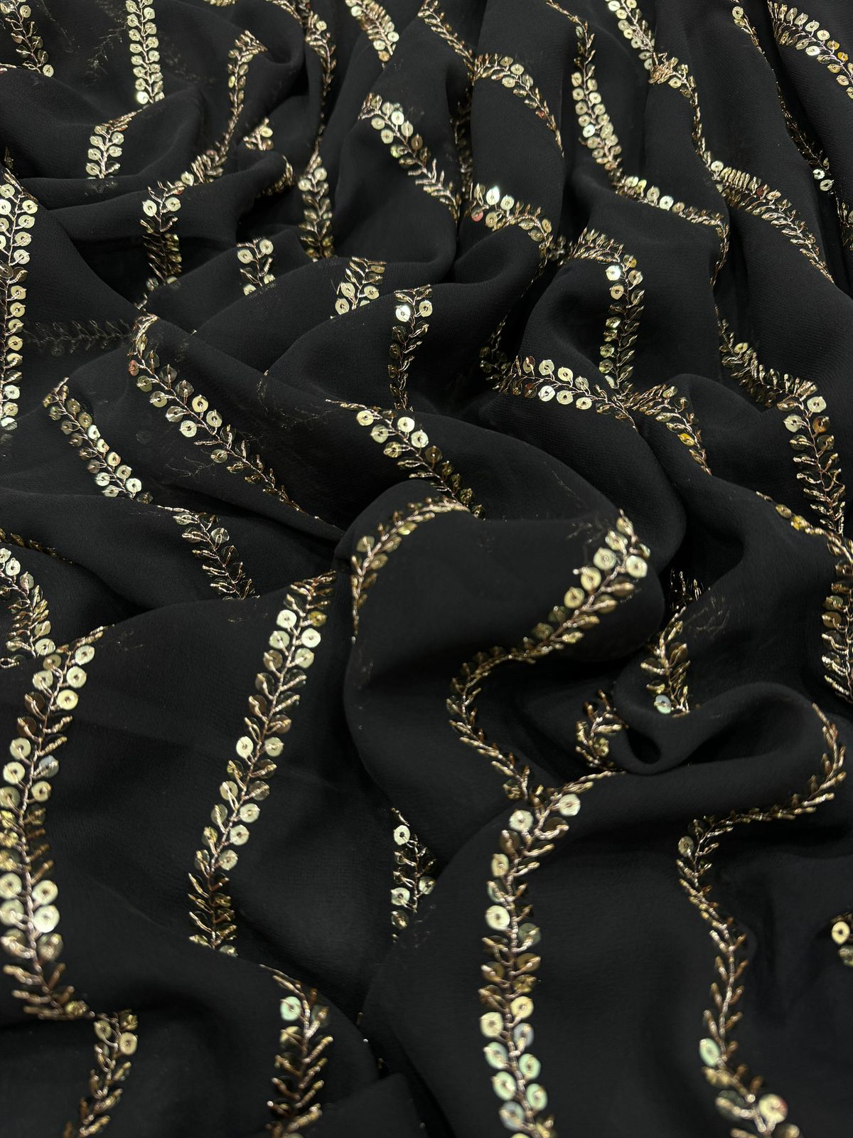 Black Bling Party Saree