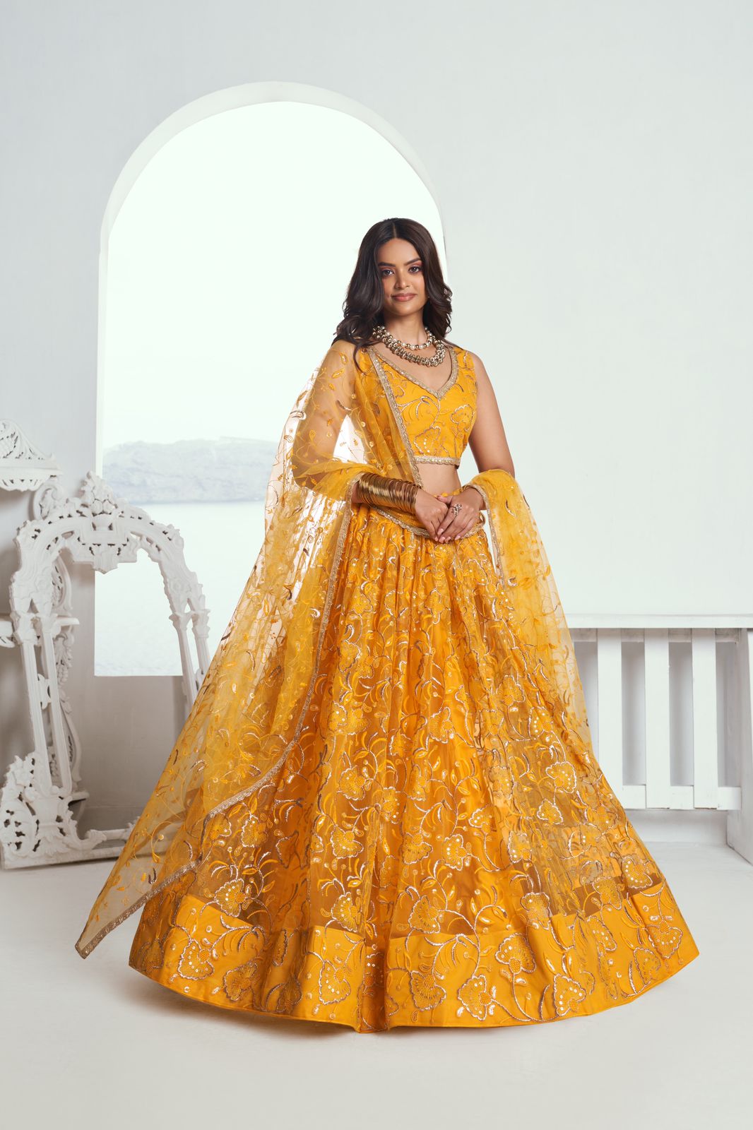 Haldi Pre Wedding Ceremony Lehanga