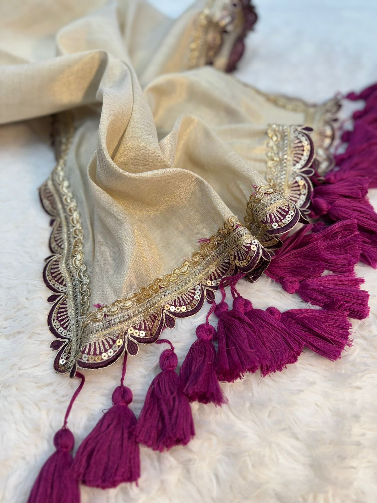 RICHNESS & SHINE TWO TONE SAREE