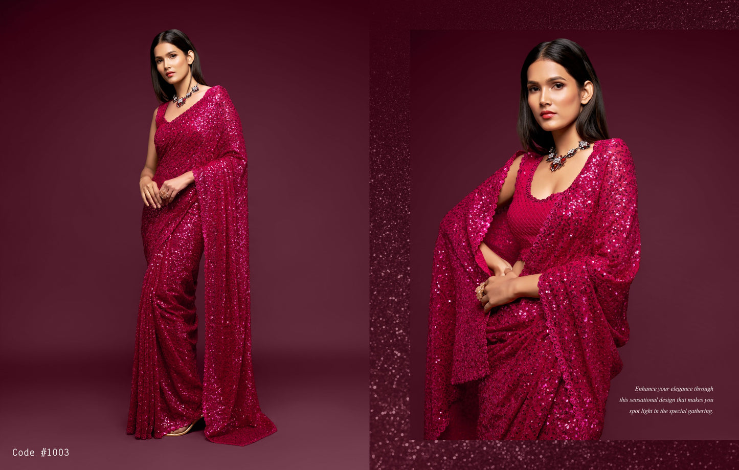 Ultra Premium Sequins Superior Saree