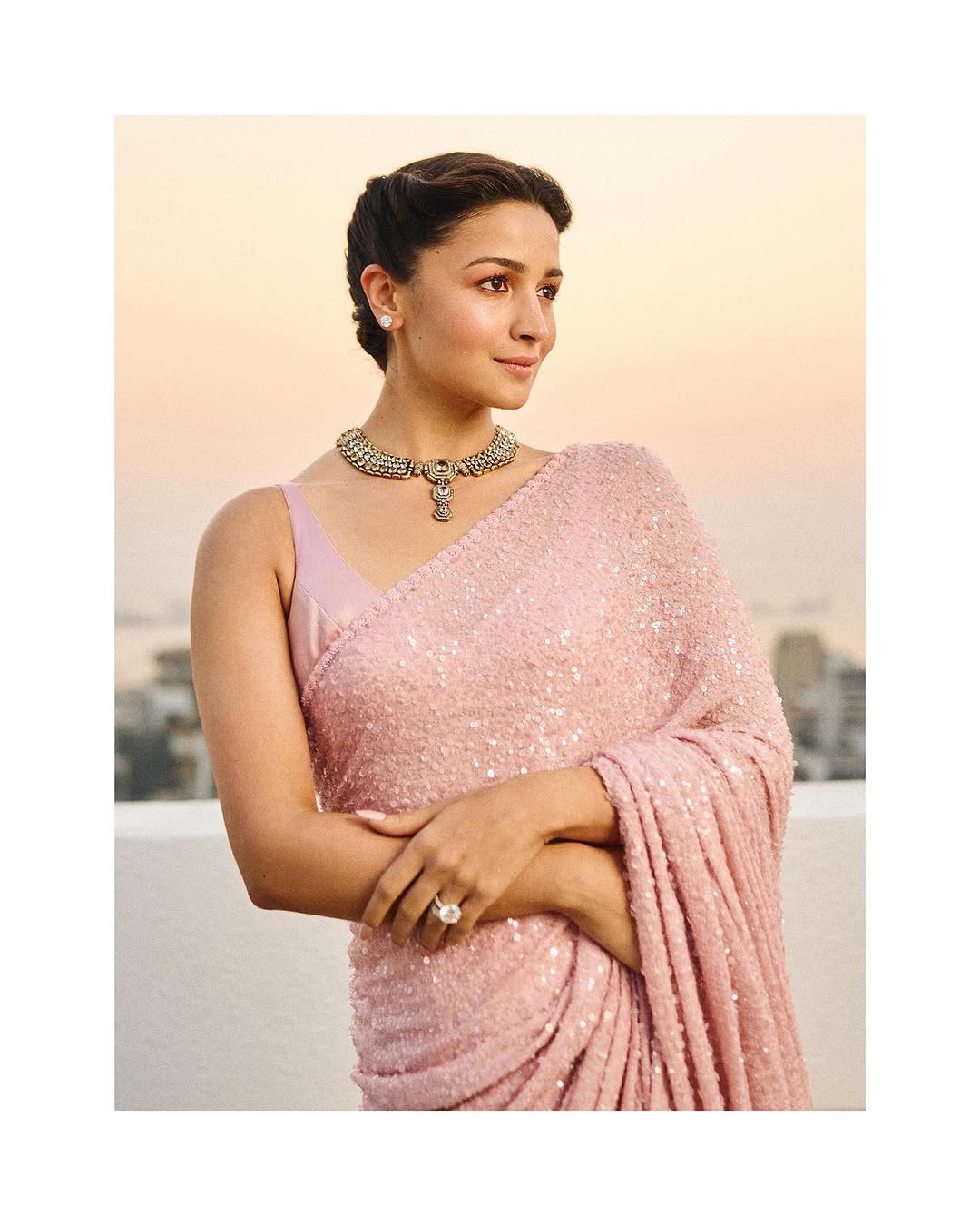 Inspiration from Bollywood - Similar Styled Sequins Saree