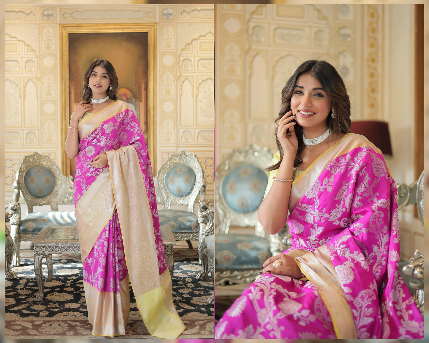 PREMIUM DESIGNER KANJIVARM STYLE SAREE