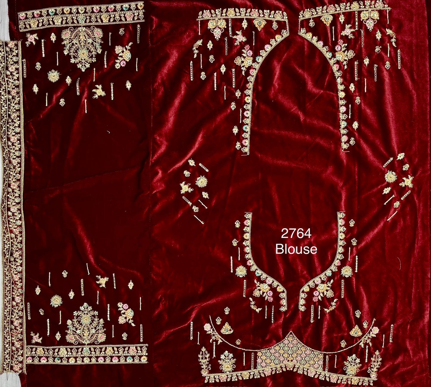 Eye catchy Designer Double dupatta Lehanga - Maroon