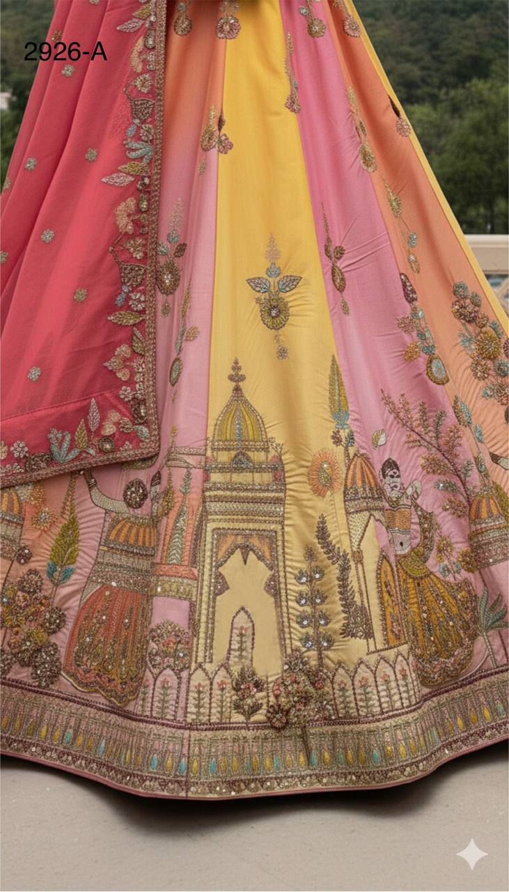 Exceptional Craft Embroidery Premium Lehanga