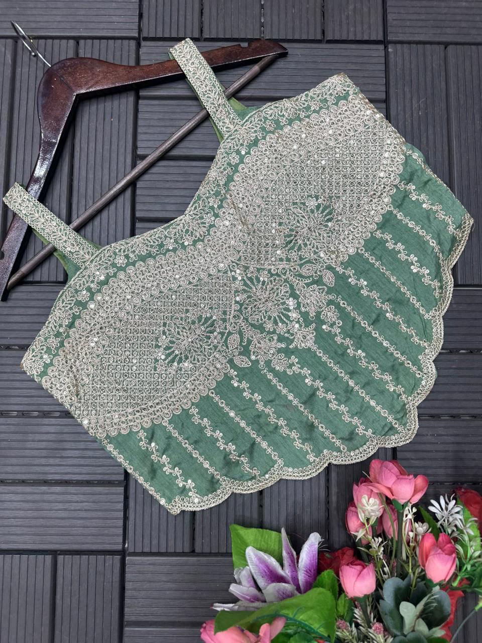 Ready To Wear Saree with Embroidery Blouse