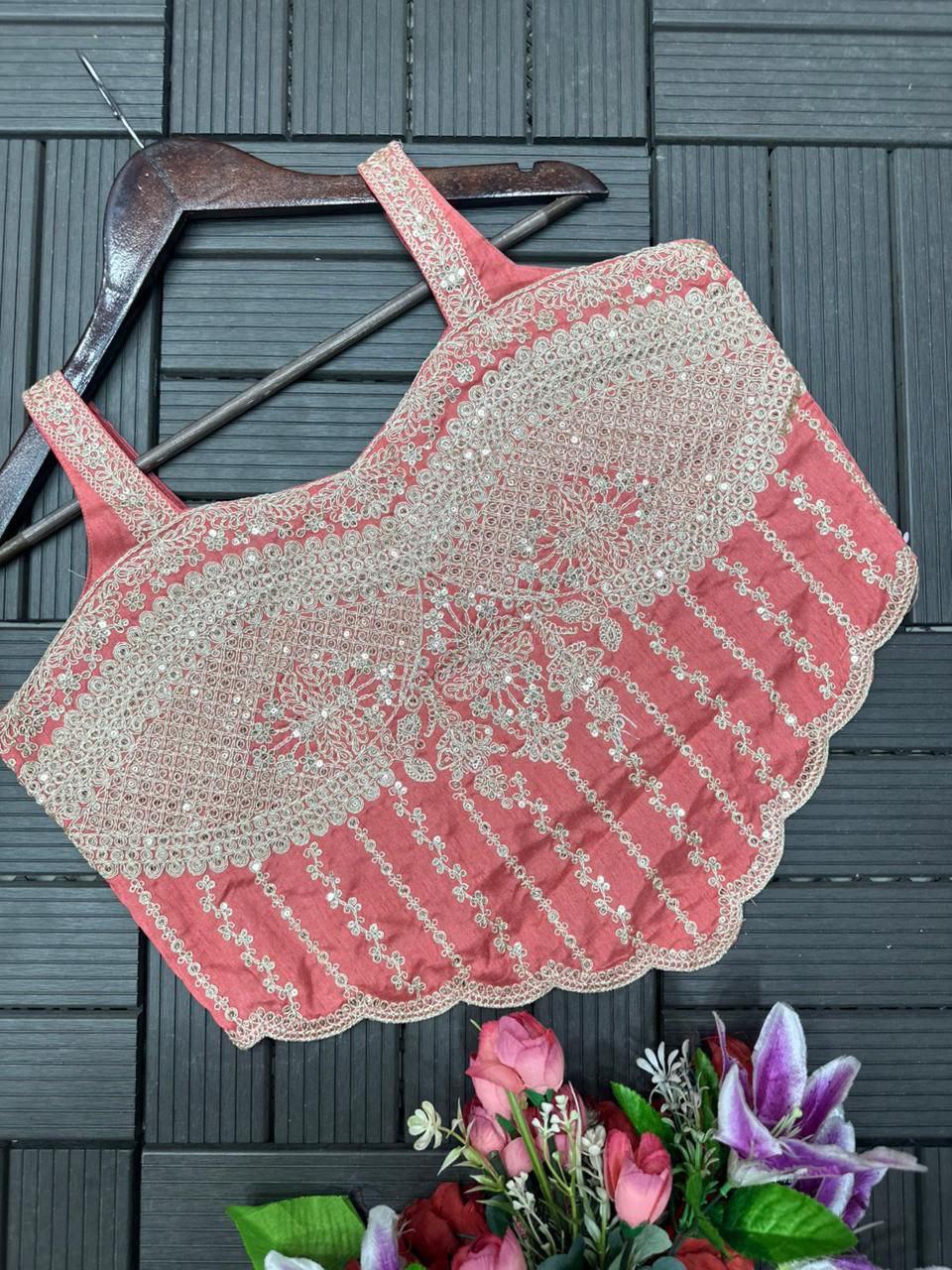 Ready To Wear Saree with Embroidery Blouse
