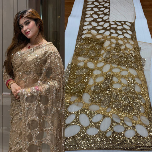 Breathtaking Luxurious Gold Saree