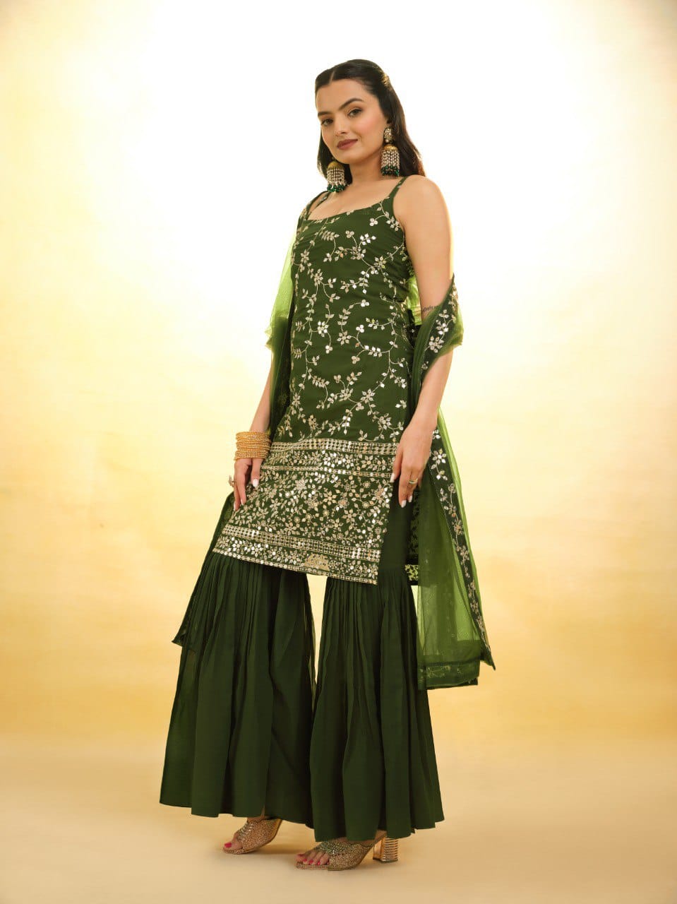 Stylish & Elegant Top Sharara Suit