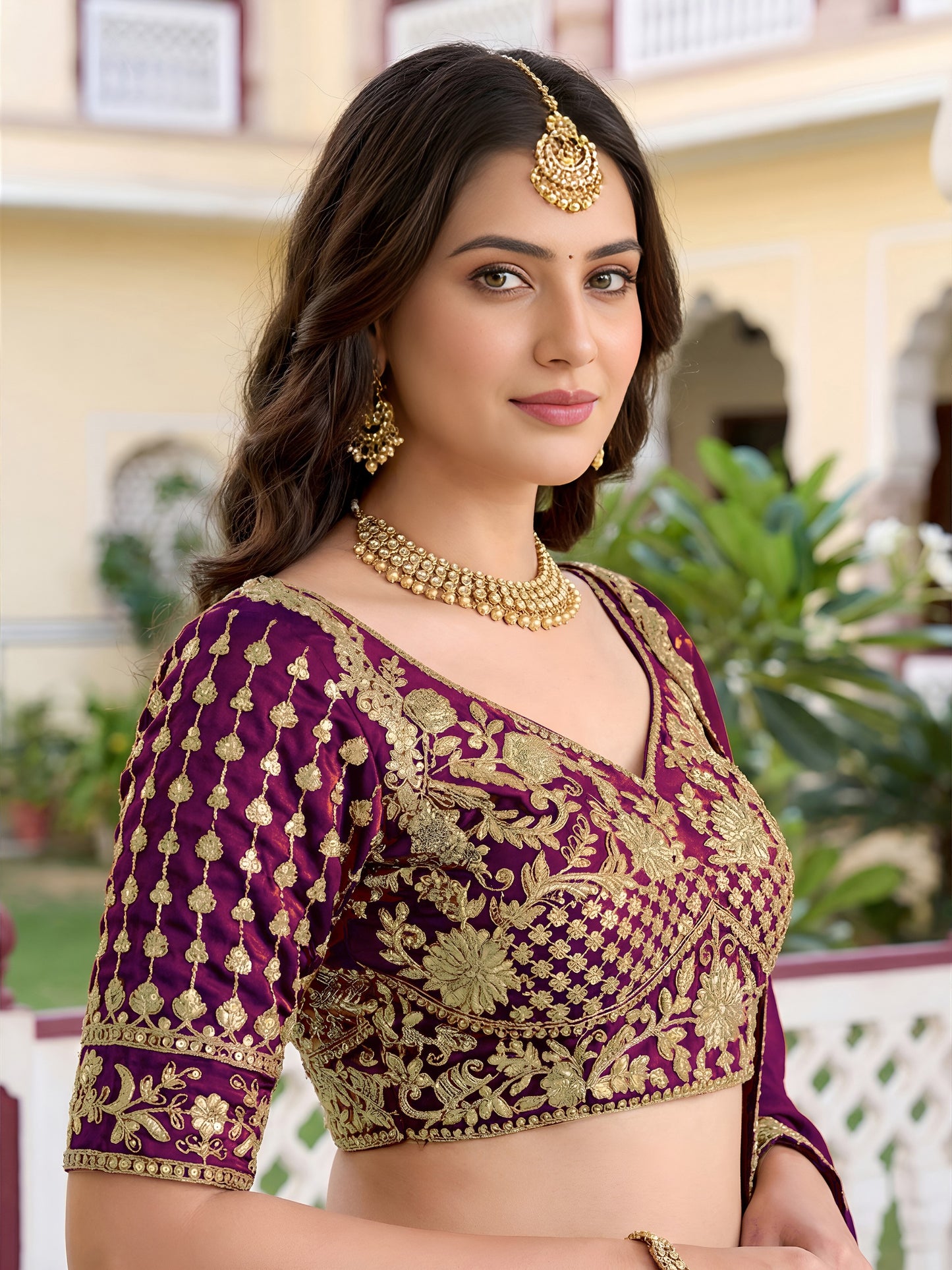 Regal Wine Royal Bloom Lehanga