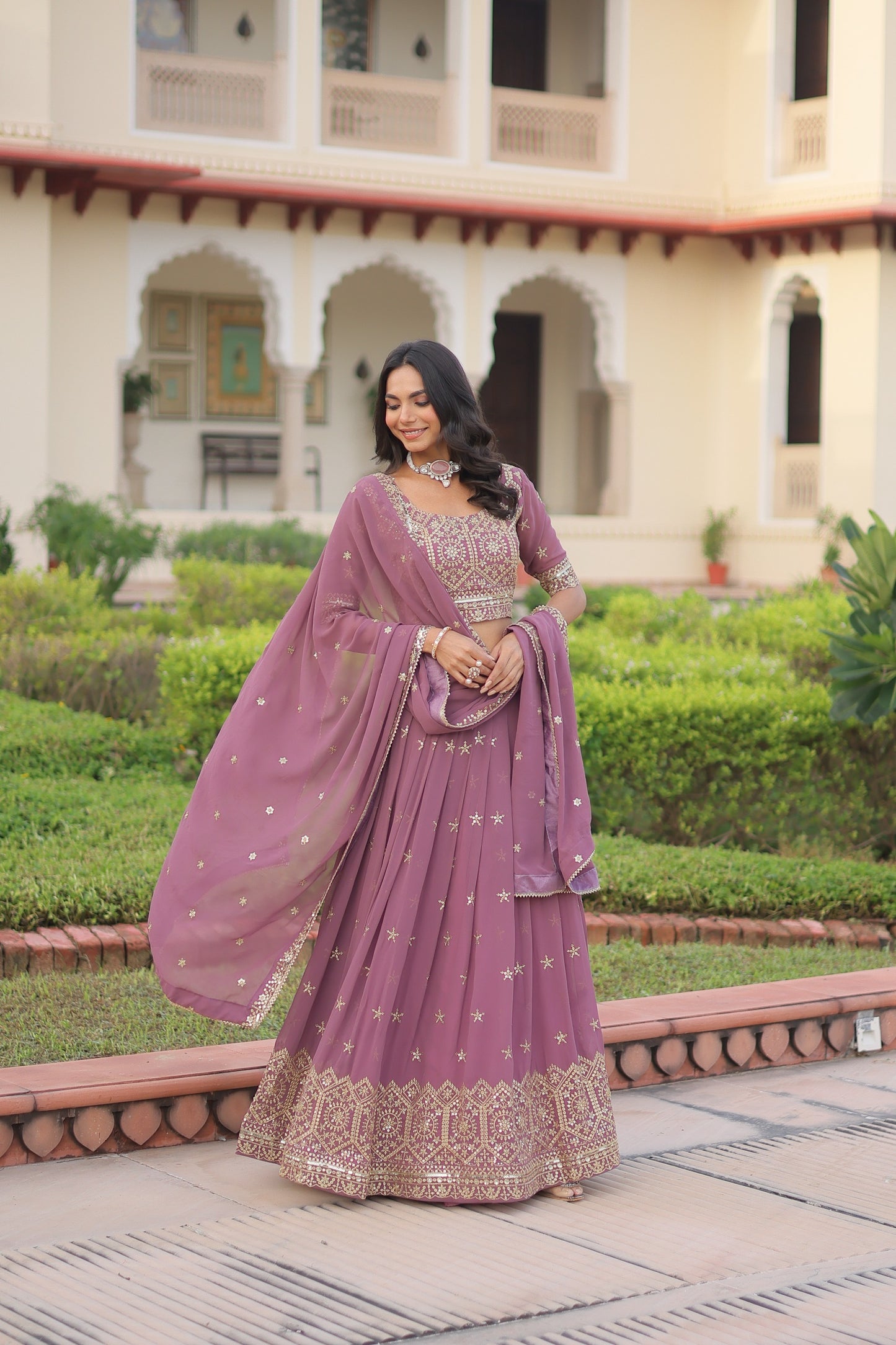 ATTRACTIVE LEHENGA CHOLI WITH DUPATTA