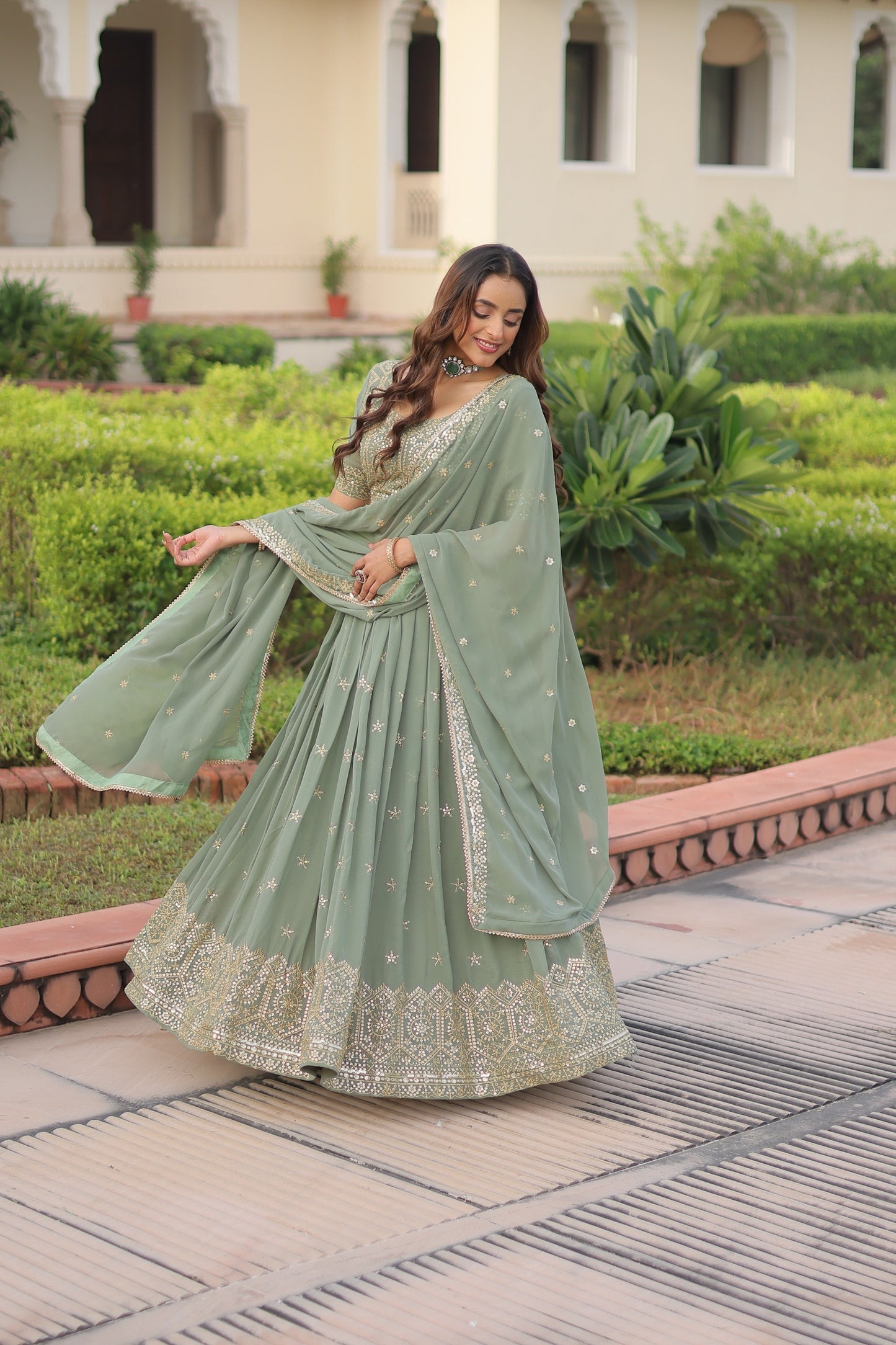 ATTRACTIVE LEHENGA CHOLI WITH DUPATTA