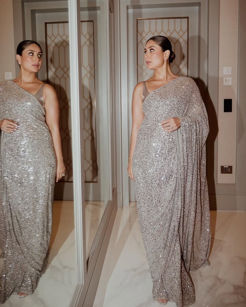 Premium Bollywood Style Sequins Bling Saree