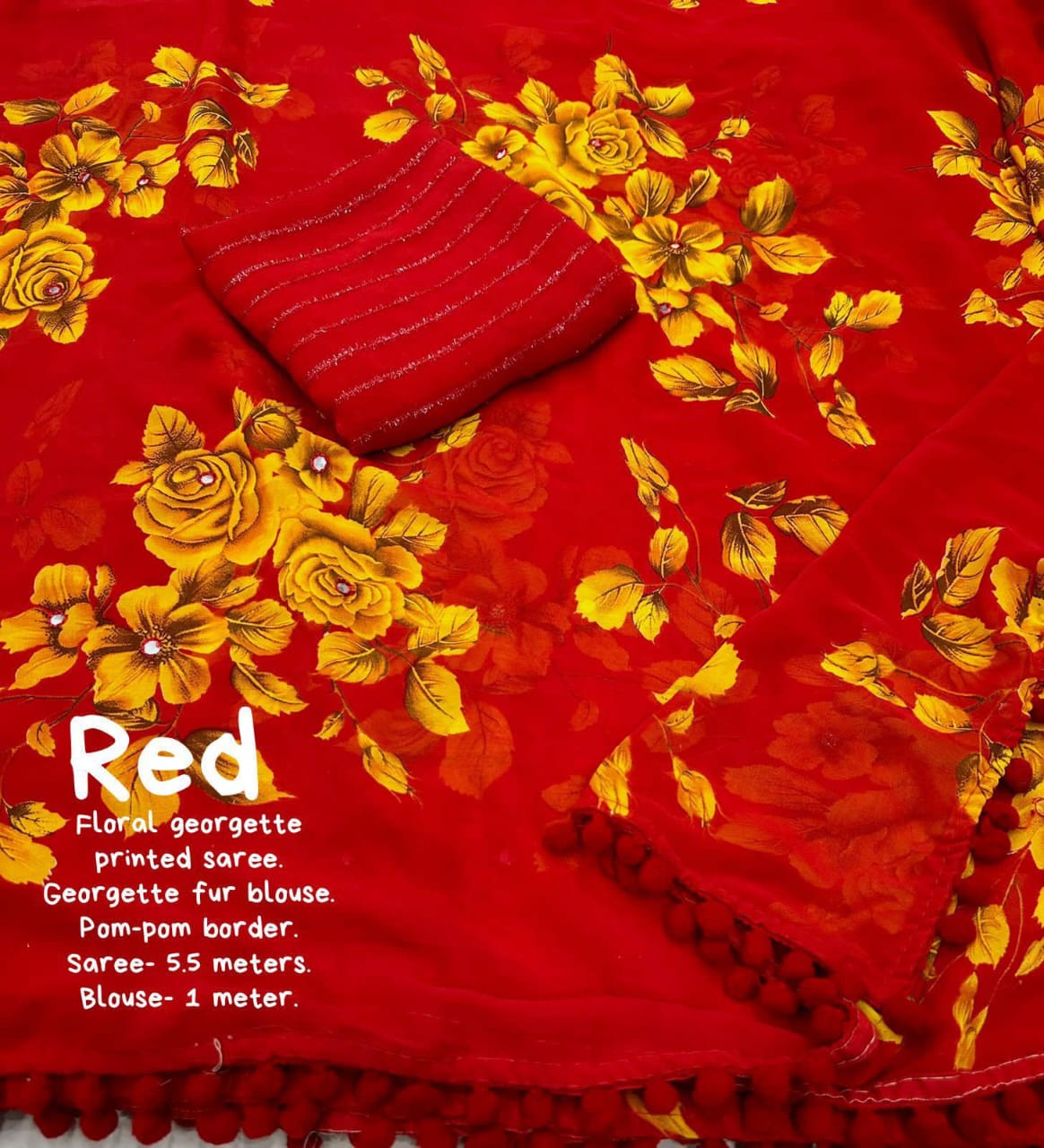 Pum Pum Soft Georgette Attractive Saree