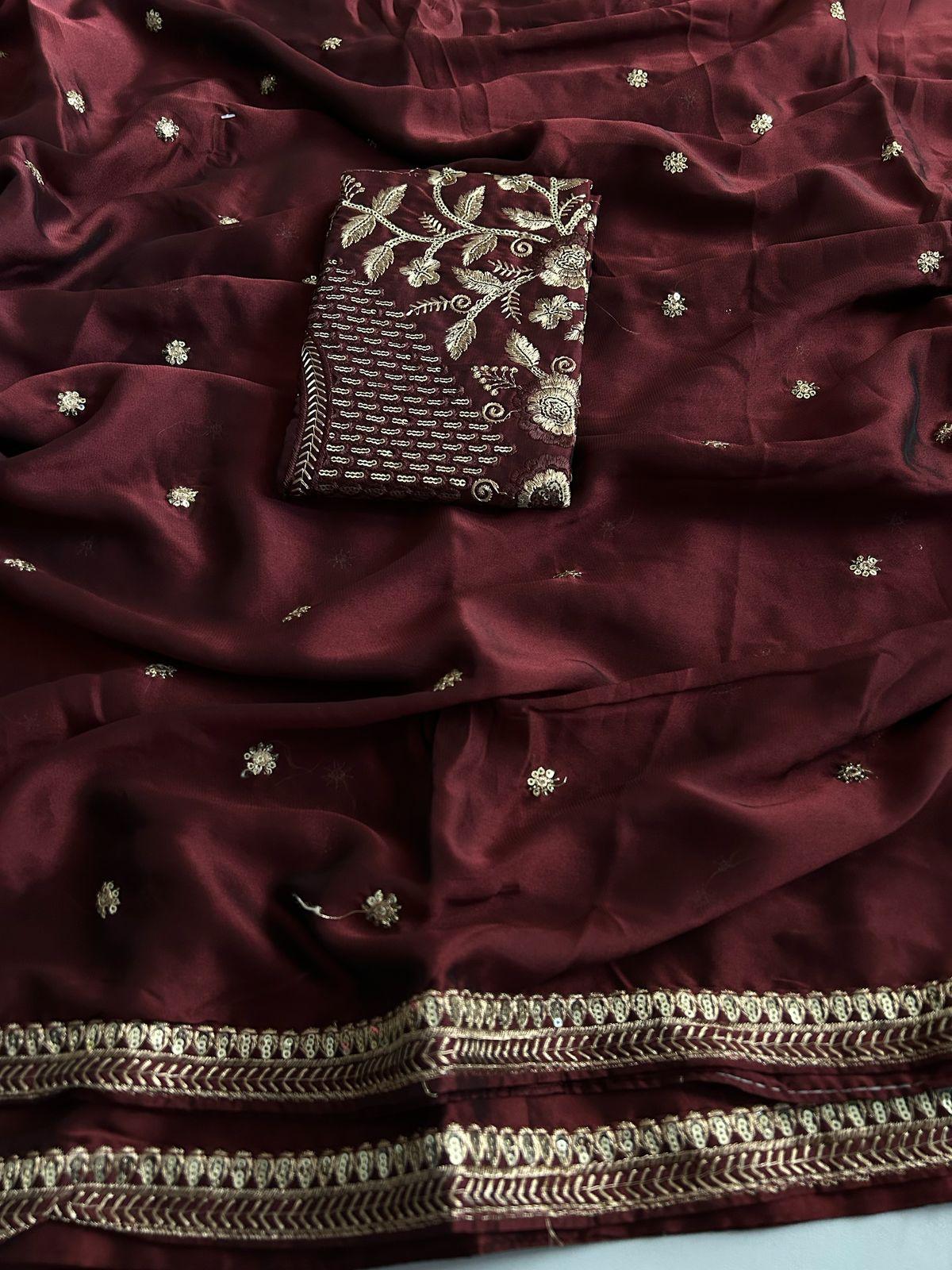 Royal Blooming Rangoli Silk Designer Saree