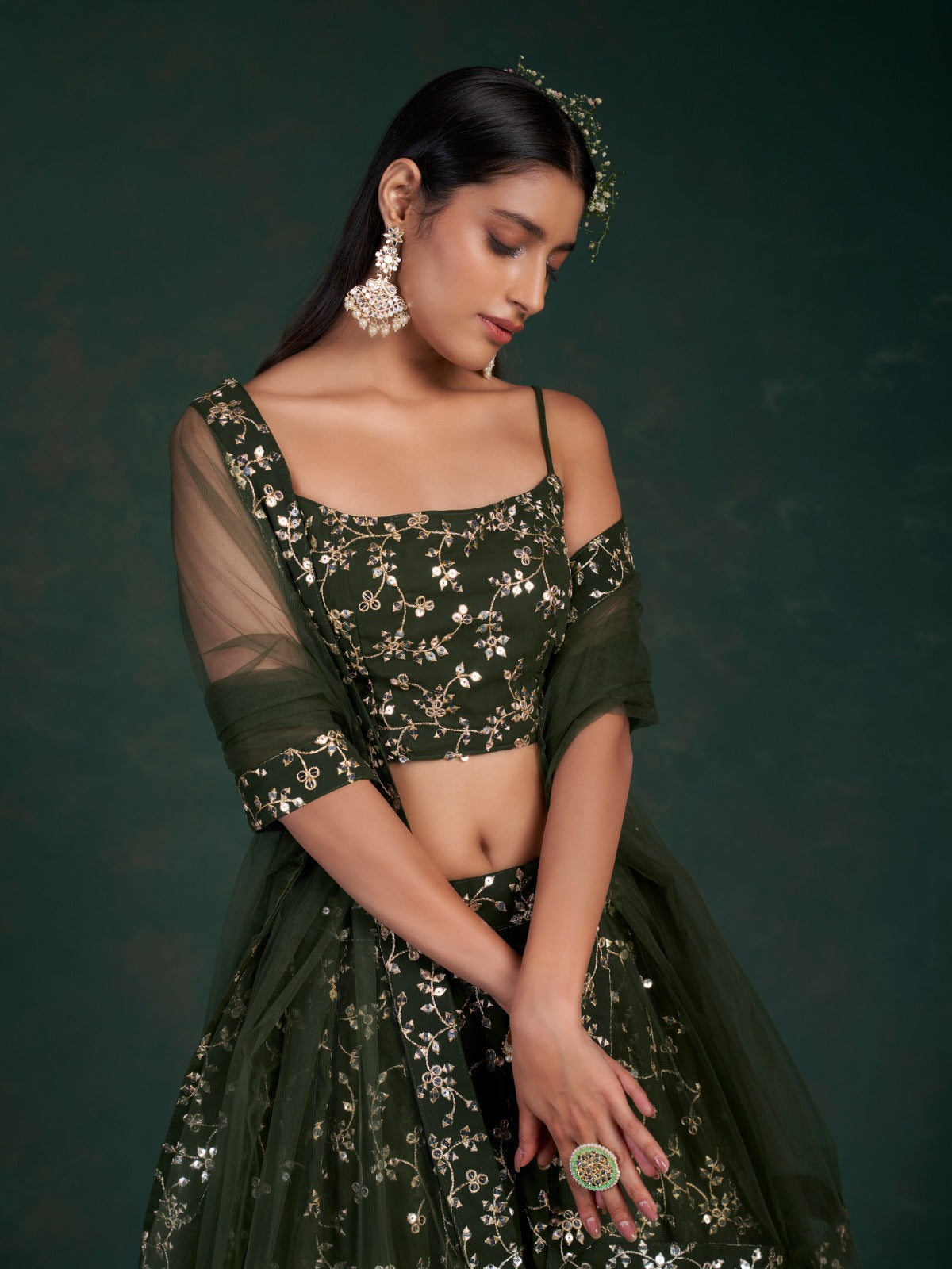 Elevate Your Looks Sequins Premium Lehanga