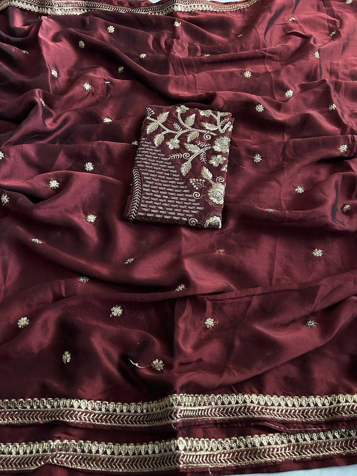 Royal Blooming Rangoli Silk Designer Saree