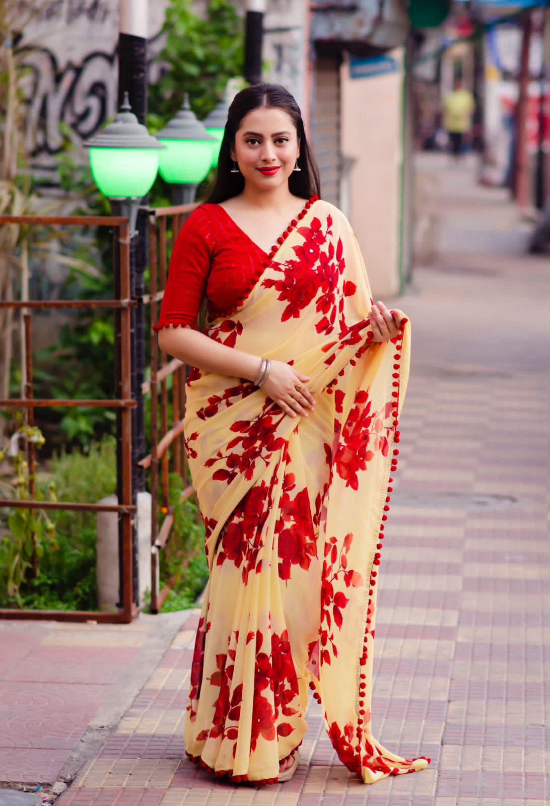 Pum Pum Soft Georgette Attractive Saree