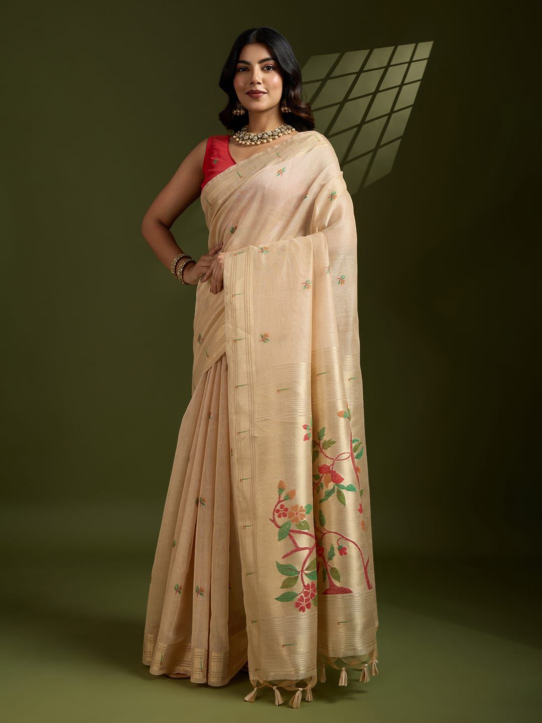 Paithani Soft Moga Cotton Sarees