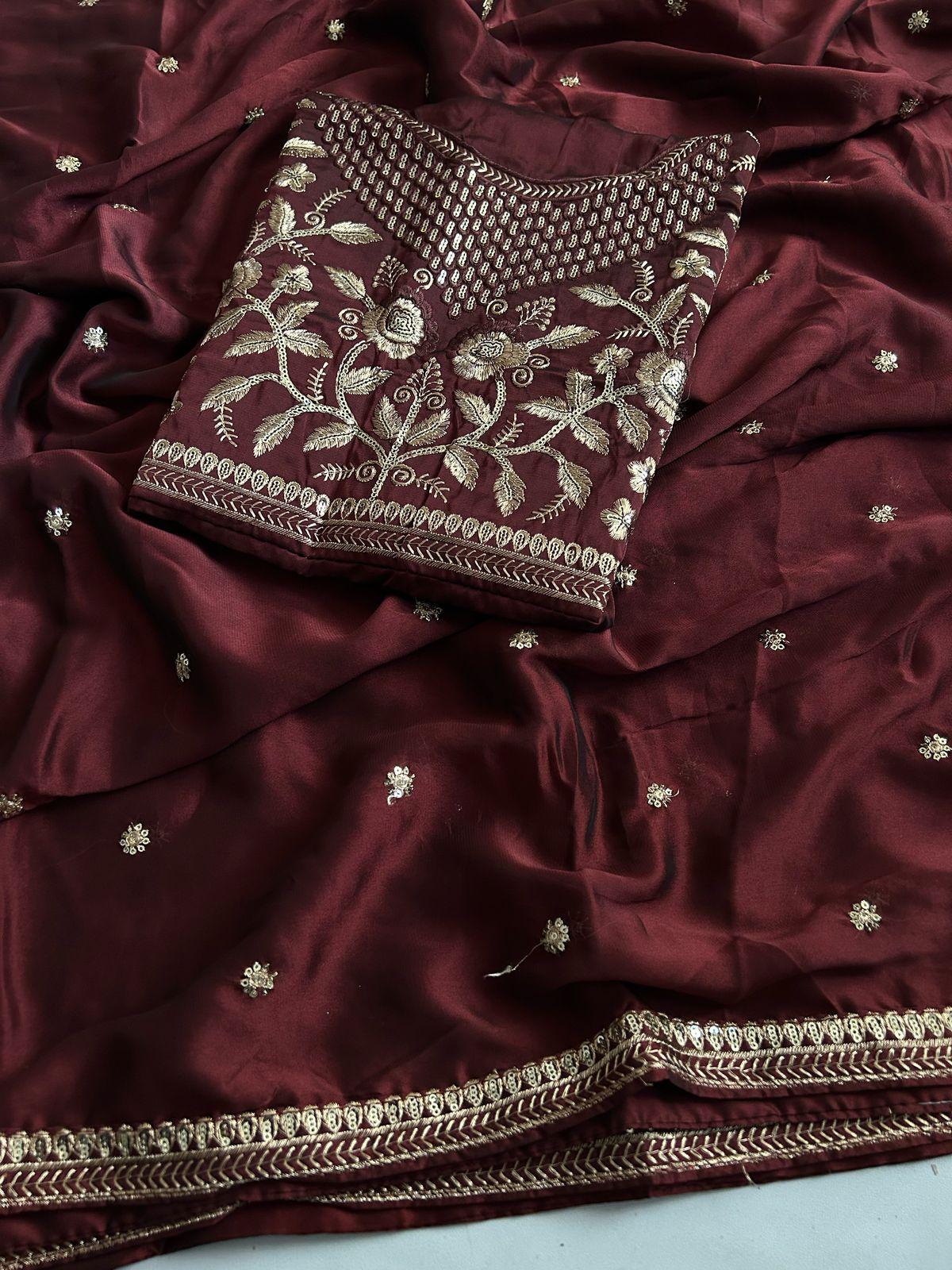 Royal Blooming Rangoli Silk Designer Saree