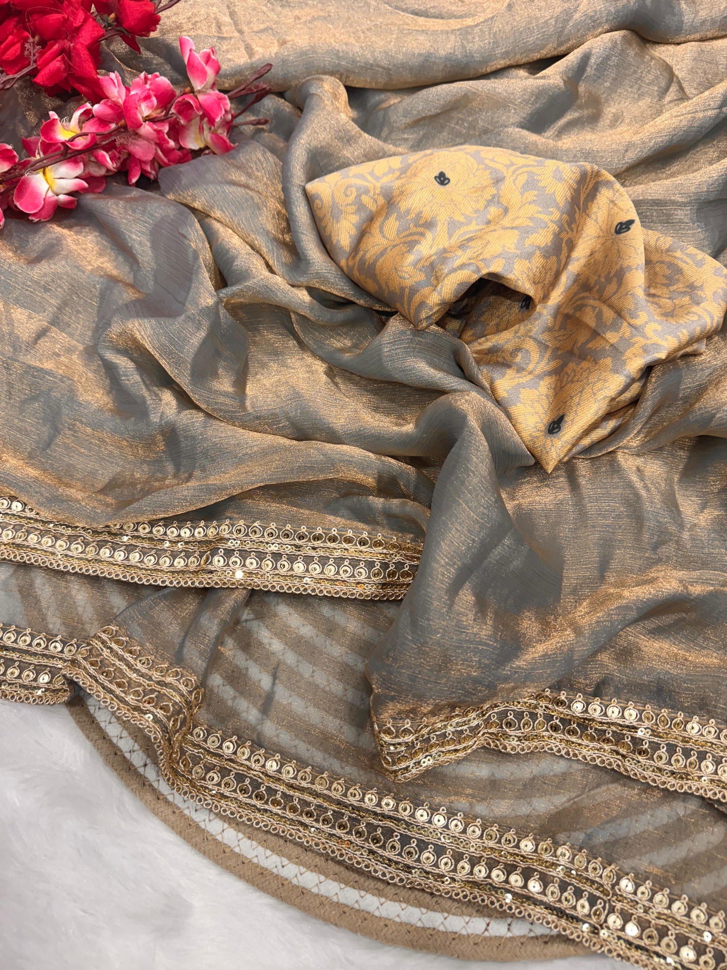 Premium Party Chiffon Stylish Saree