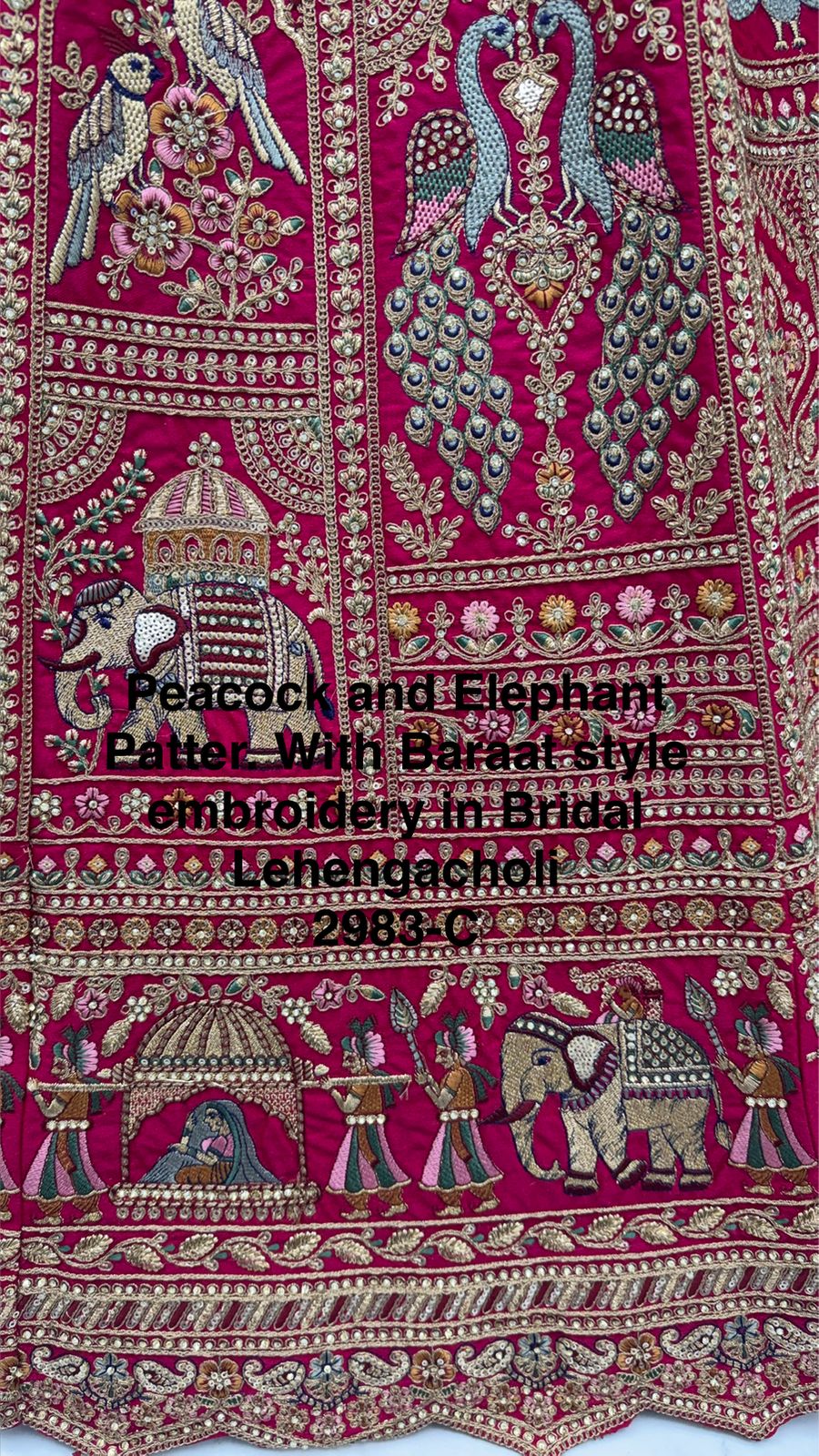 Handcrafted Handworked Premium Bridal Lehenga