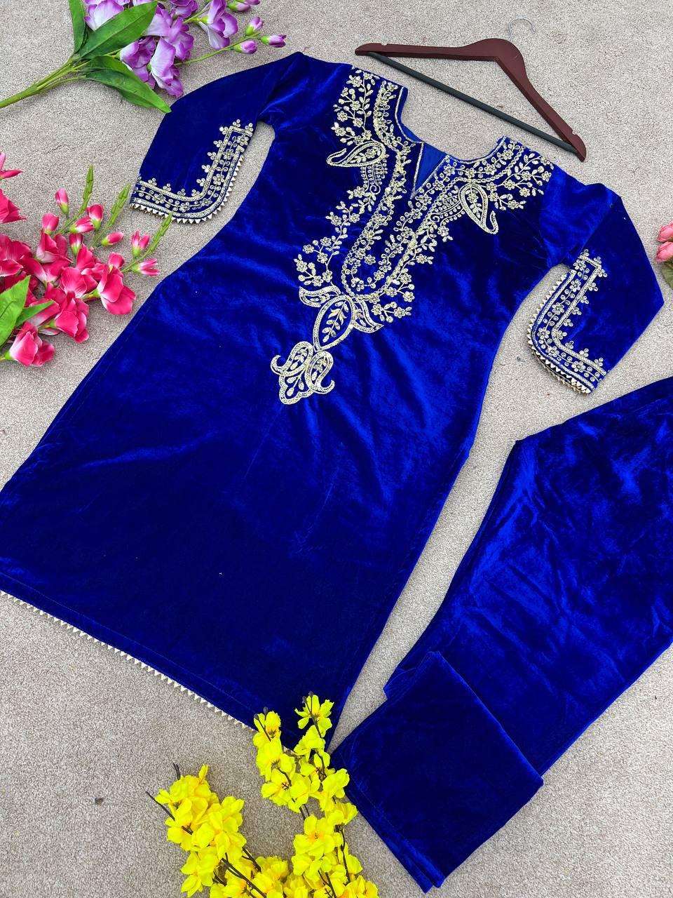 Velvet Vibes Party Suits In Multiple Colours