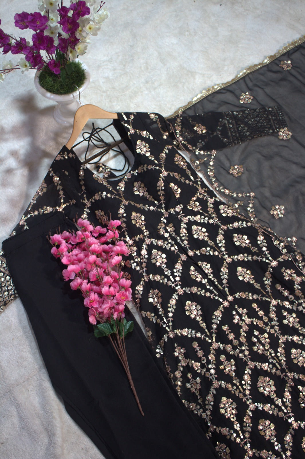 FESTIVAL BLING BLACK OUTFIT