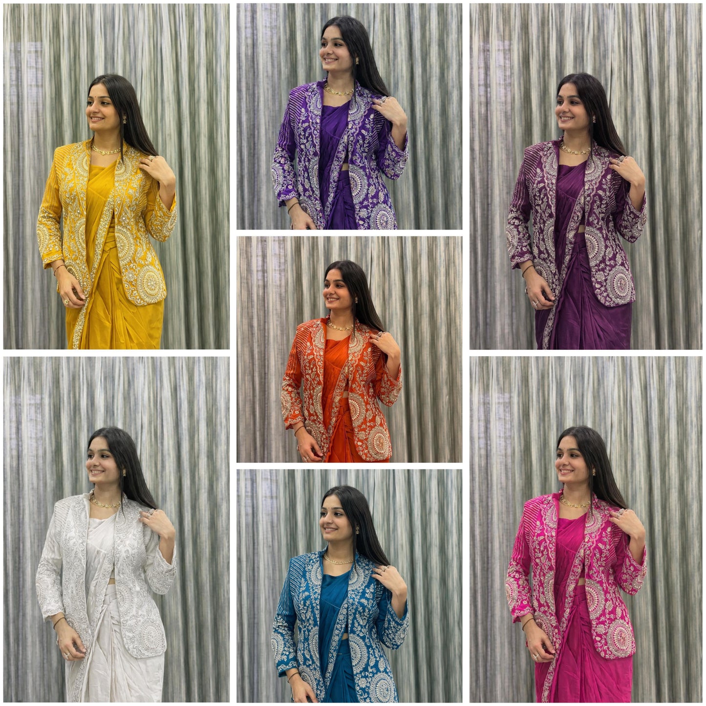 Farewell GenZ Ready to Wear Jacket Saree