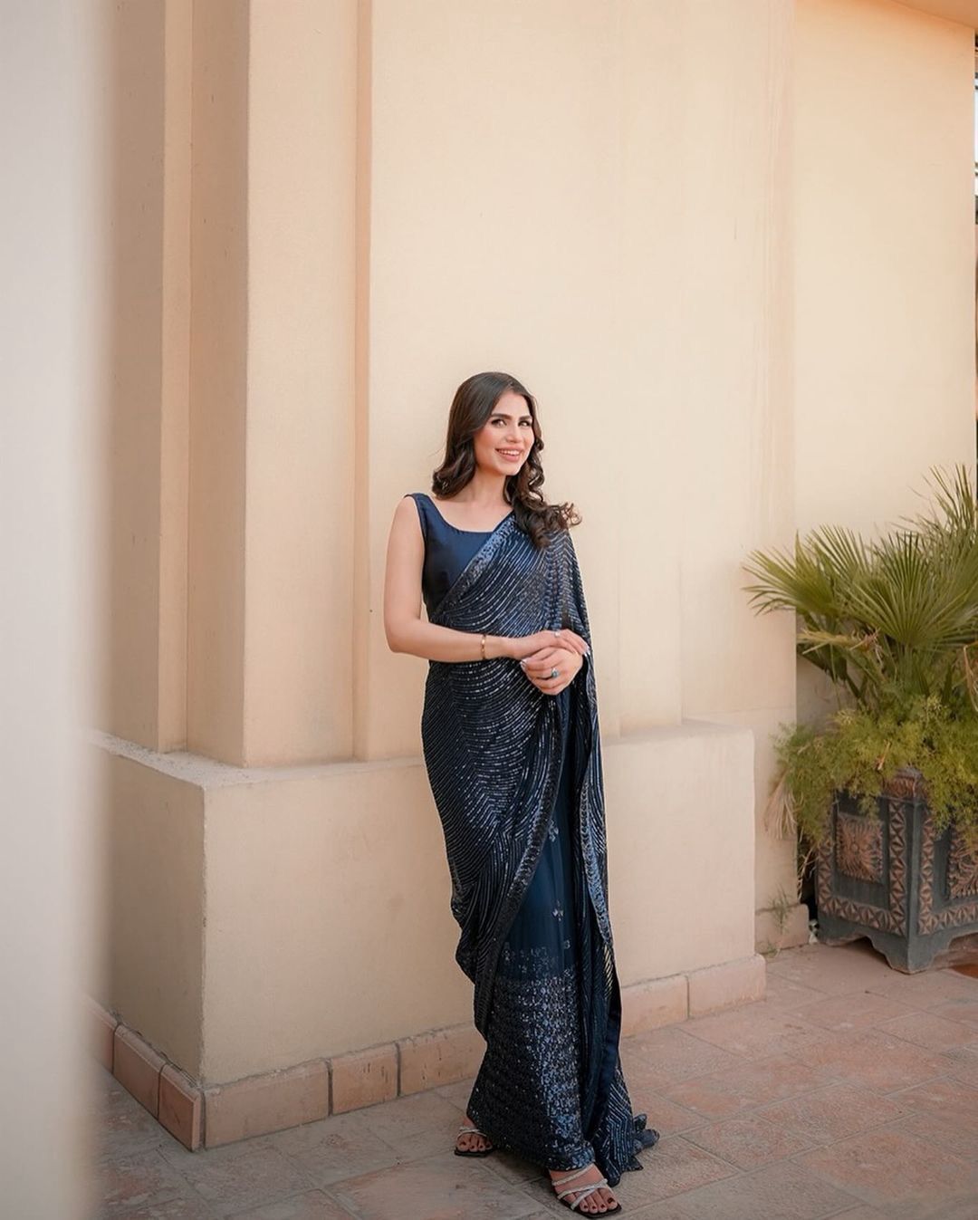Sparkling Beautiful Contemporary Saree