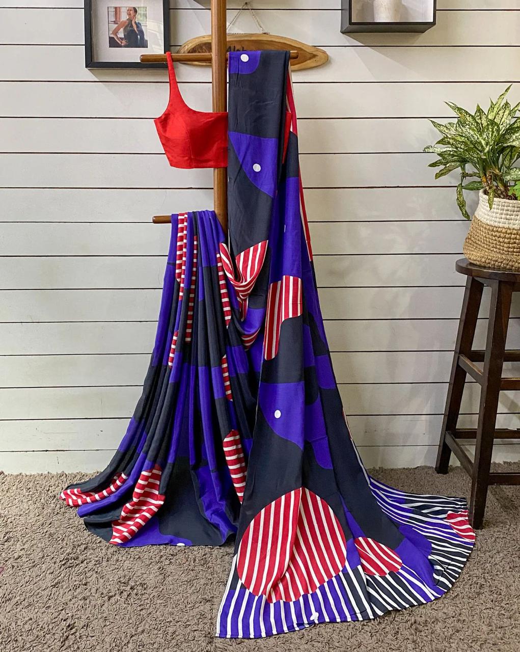 Summer Satin Silk Sarees