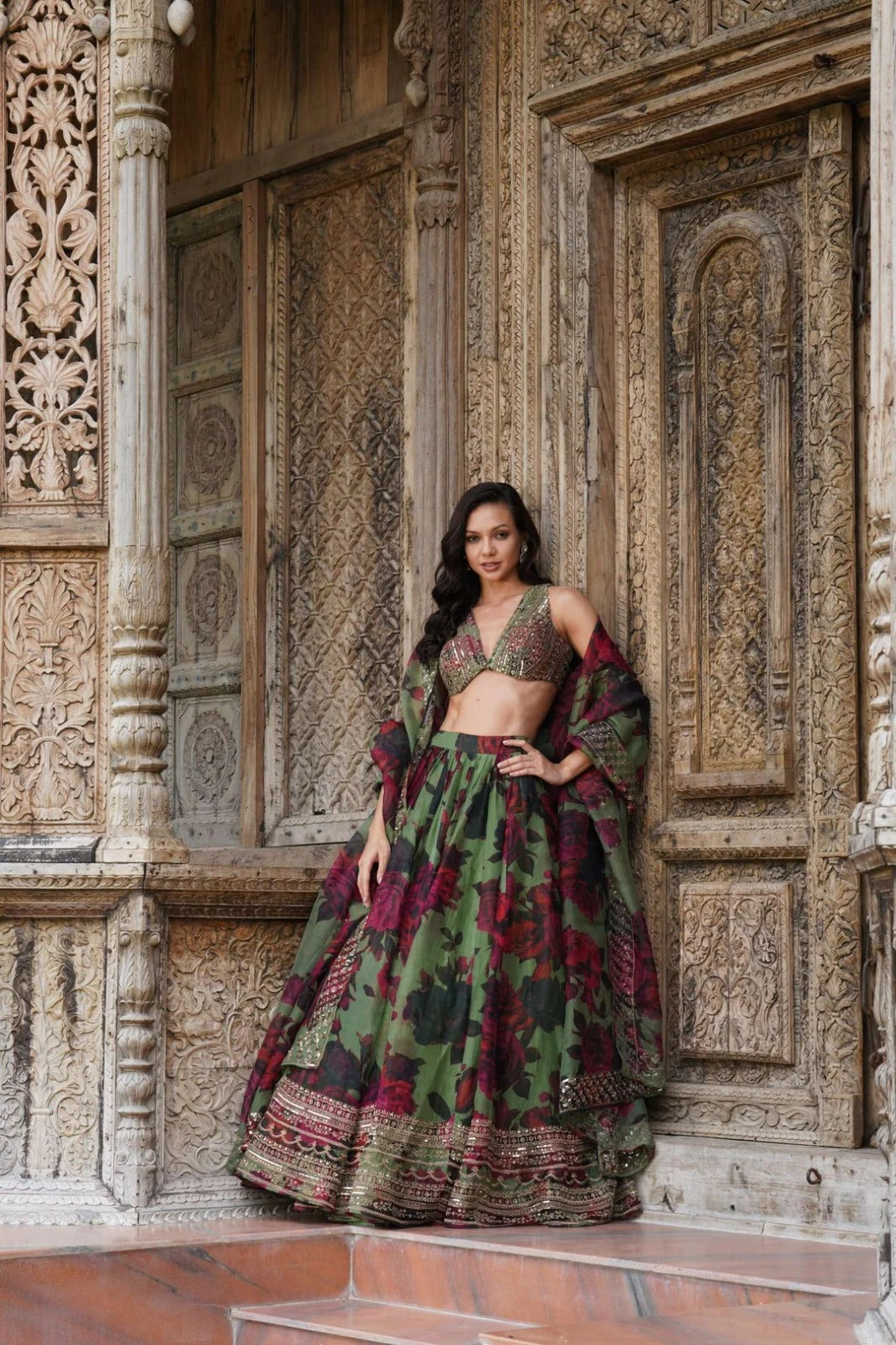Luxury Feel Organza Lehanga