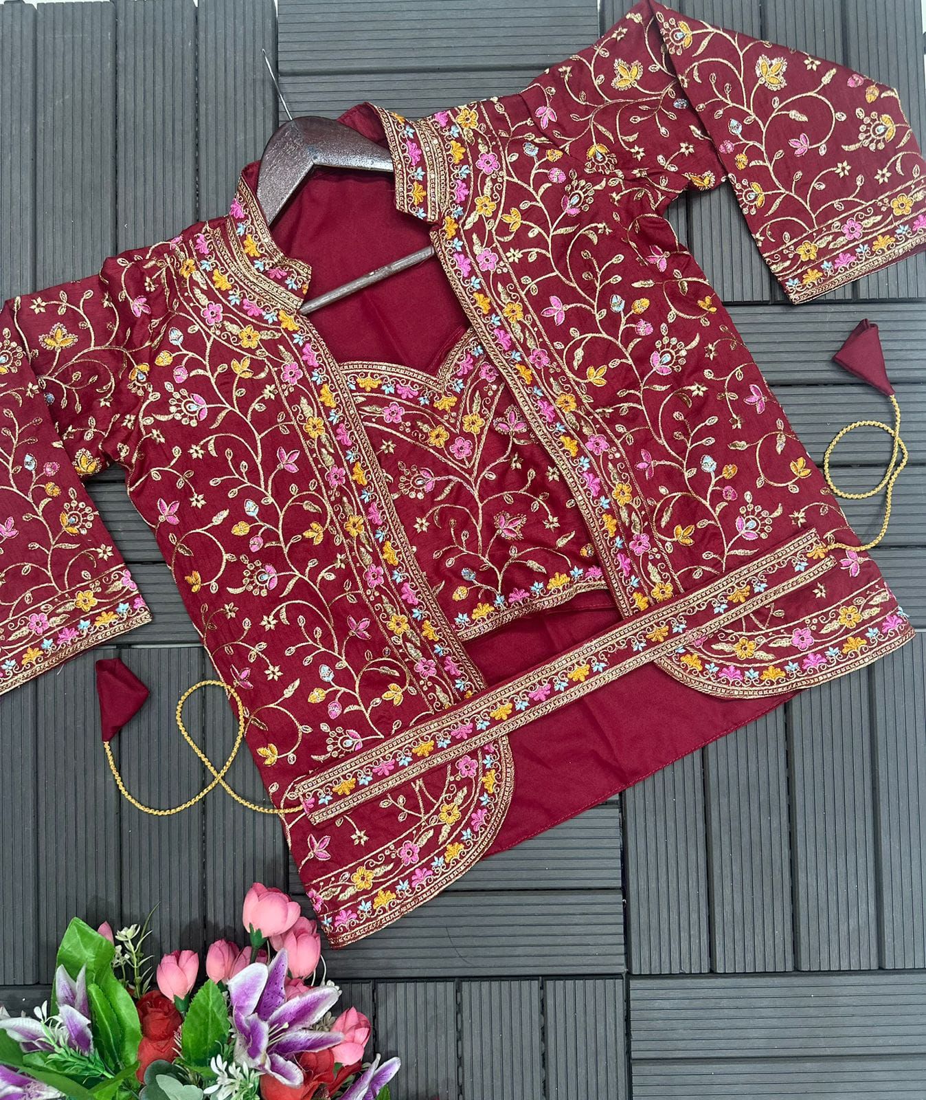 JACKET COORD PREMIUM SAREE SET - READY TO WEAR