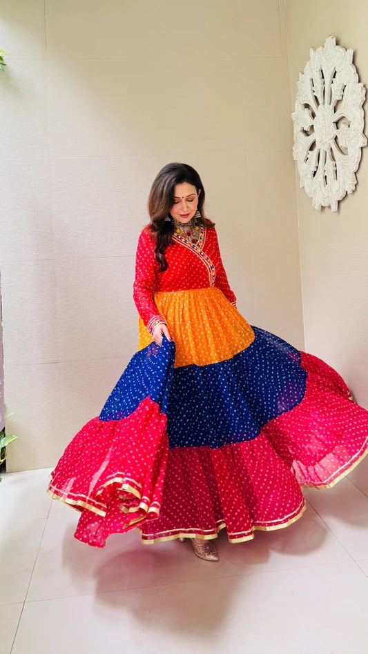 Festial Celebration Colourful Gown